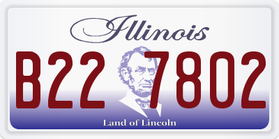 IL license plate B227802