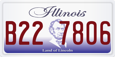 IL license plate B227806