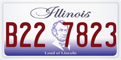 IL license plate B227823