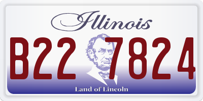 IL license plate B227824