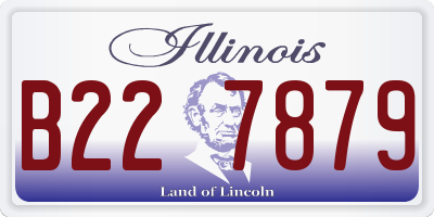 IL license plate B227879