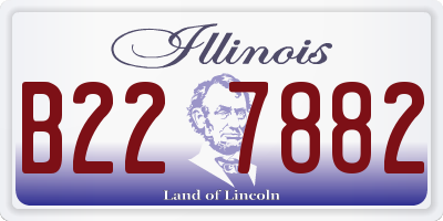 IL license plate B227882