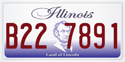 IL license plate B227891