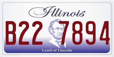 IL license plate B227894