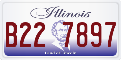IL license plate B227897