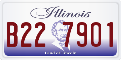 IL license plate B227901