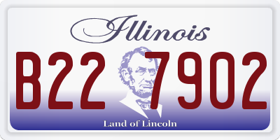IL license plate B227902