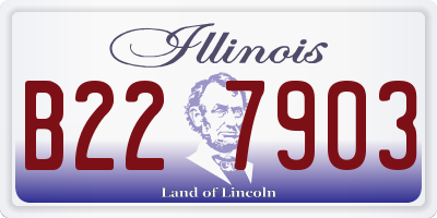IL license plate B227903