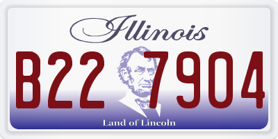 IL license plate B227904