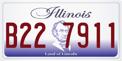 IL license plate B227911