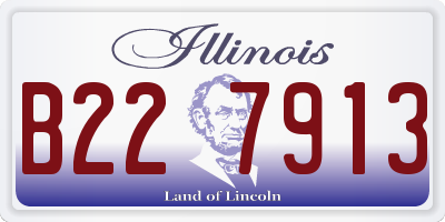IL license plate B227913