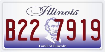 IL license plate B227919