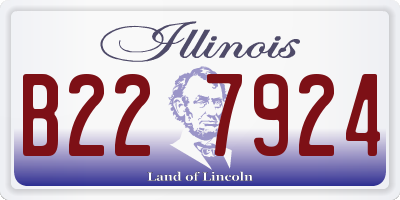 IL license plate B227924