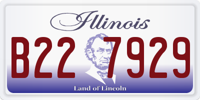 IL license plate B227929