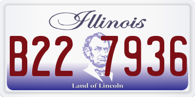 IL license plate B227936