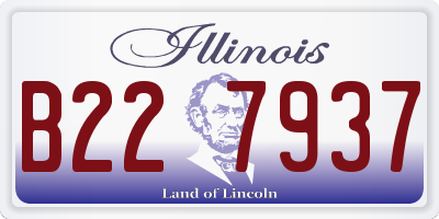 IL license plate B227937