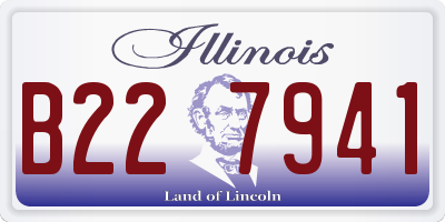 IL license plate B227941