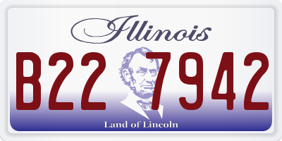 IL license plate B227942
