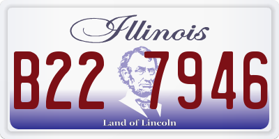 IL license plate B227946