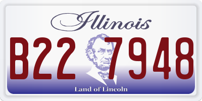 IL license plate B227948