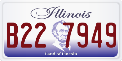 IL license plate B227949