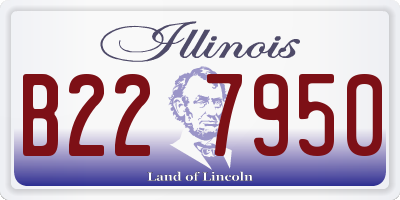 IL license plate B227950