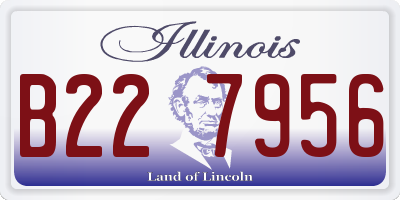 IL license plate B227956