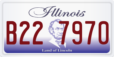 IL license plate B227970
