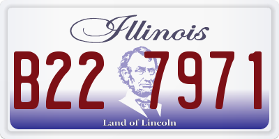 IL license plate B227971