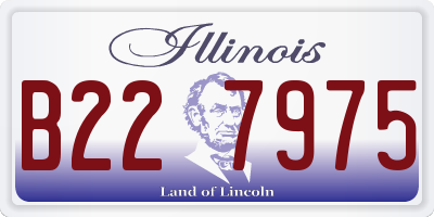 IL license plate B227975