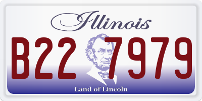 IL license plate B227979