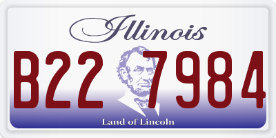 IL license plate B227984