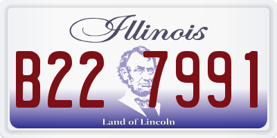IL license plate B227991