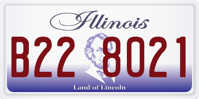 IL license plate B228021