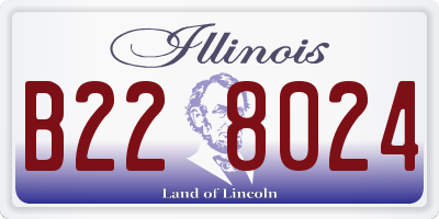 IL license plate B228024