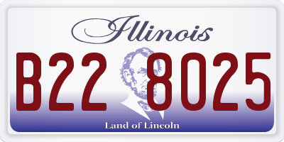 IL license plate B228025