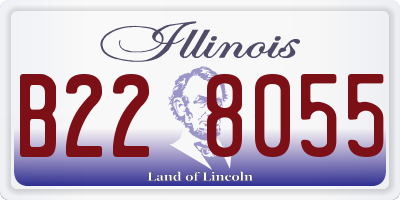 IL license plate B228055