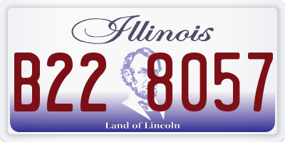IL license plate B228057