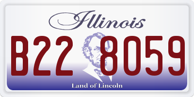 IL license plate B228059