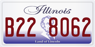 IL license plate B228062