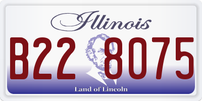 IL license plate B228075