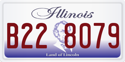 IL license plate B228079