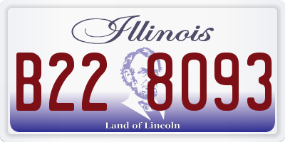 IL license plate B228093