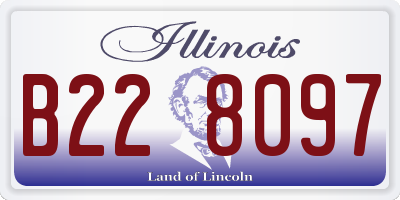 IL license plate B228097