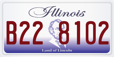 IL license plate B228102
