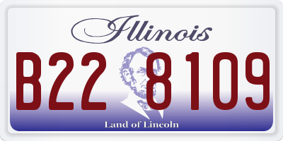 IL license plate B228109