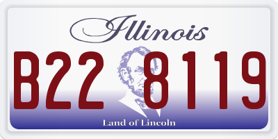 IL license plate B228119