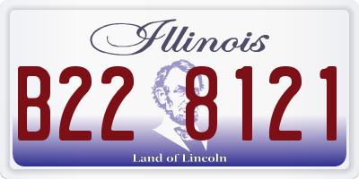 IL license plate B228121