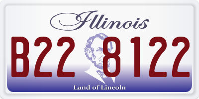 IL license plate B228122