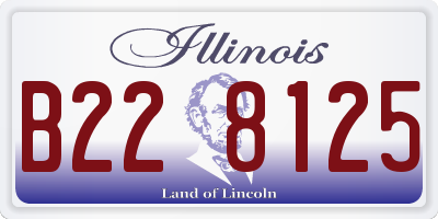 IL license plate B228125